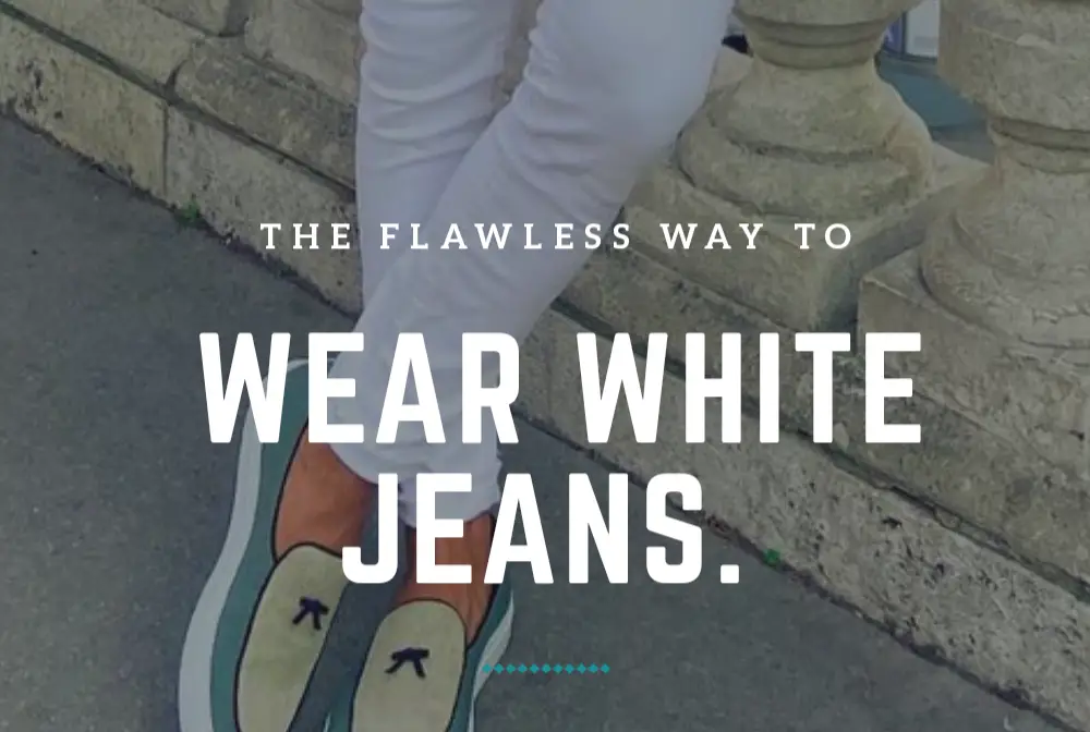 Several Ways To Wear Men's White Jeans.