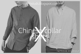 Two mens both are wearing Chinese collar shirt