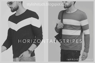 Two guys wearing horizontal stripes t-shirts