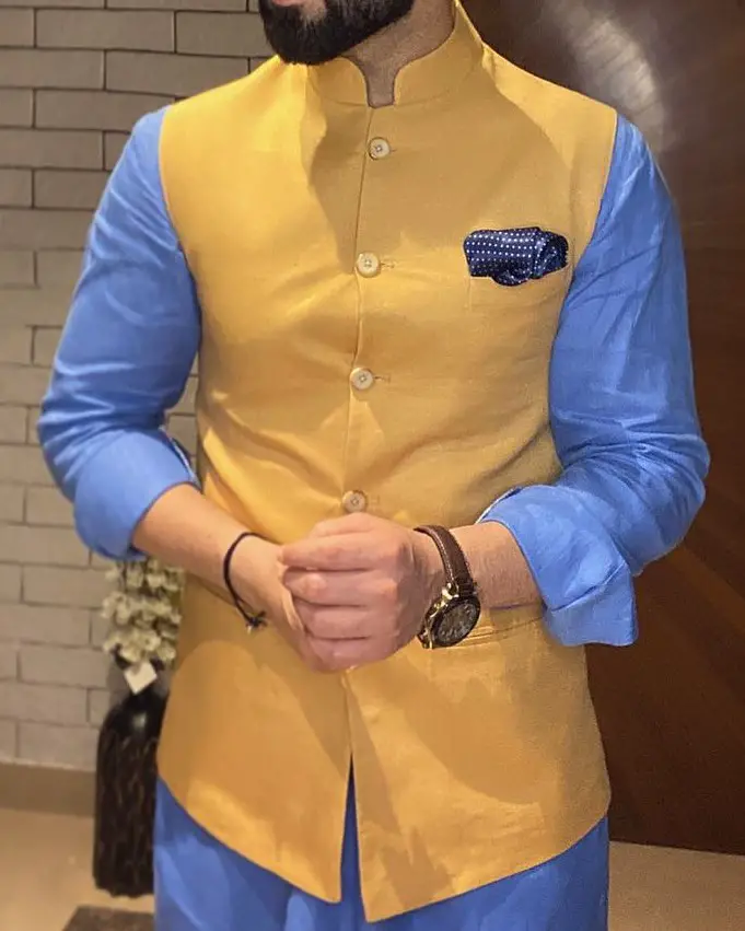 Nehru jacket and shirts combo.