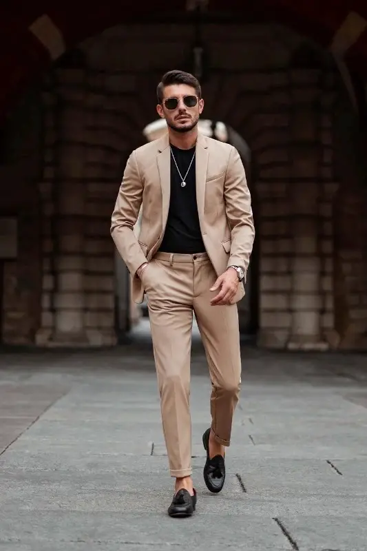 Beige Colour and its shades coat pant