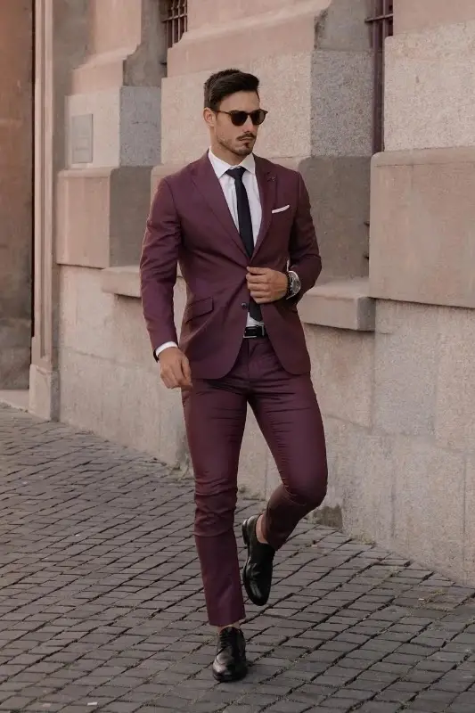 Maroon color coat pant