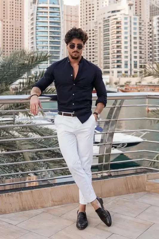 Black Pants Outfits For Men29 Ideas How To Style Black Pants  Black pants  men Black pants outfit Shirt outfit men