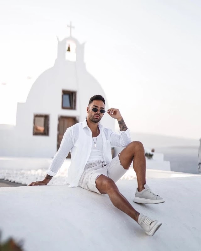 Wife Beater With Full-sleeves shirt and shorts