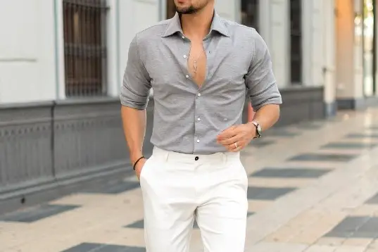 Silver grey Shirt Colour