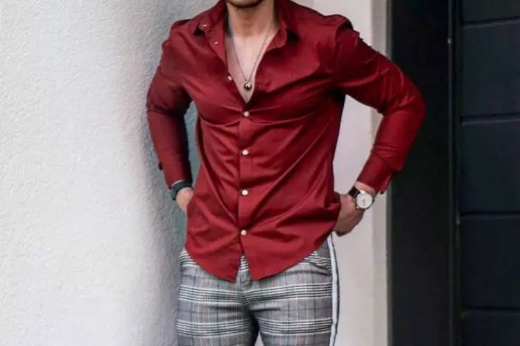 Dark red (maroon, burgundy, wine-coloured) Shirt Colour