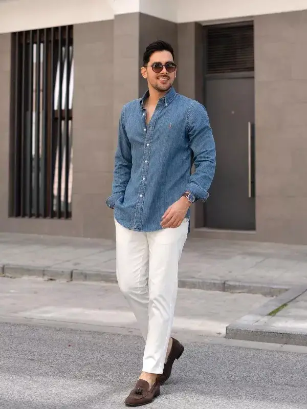 30 Blue Jeans And White Shirt Outfits Ideas For Men  Mens fashion jeans  Stylish mens fashion Mens fashion smart