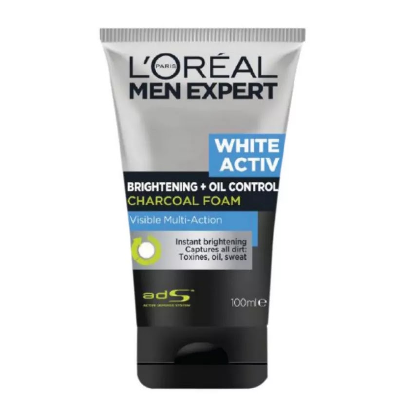 L'Oréal men - White active charcoal (Dry skin)