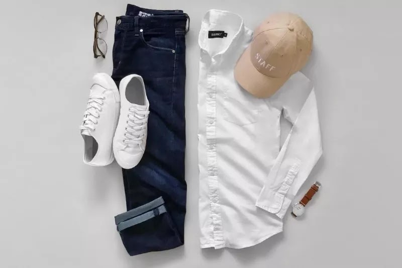 White shirts with jeans