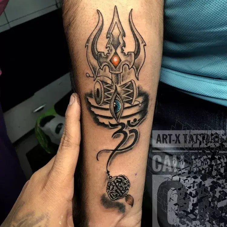 Shiva Tattoo By Mukesh Waghela The Best Tattoo Artist In Goa At Moksha  Tattoo Studio Goa India. - Best Tattoo Studio Goa, Safe, Hygienic - Moksha  Tattoo