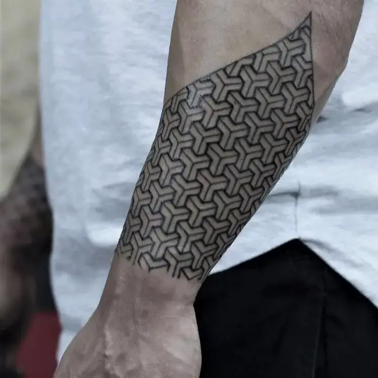 Mens forearm tattoos.