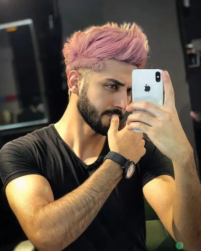 Pastel Pink Hair colour.