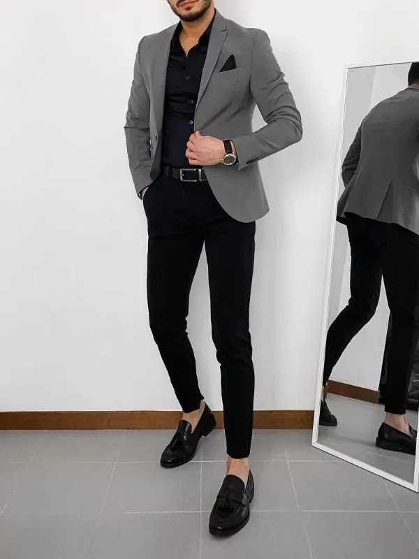 Blazer with trousers