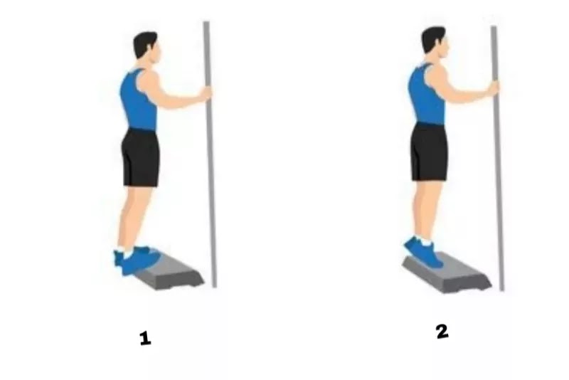 Anime image of How to perform calf raises.