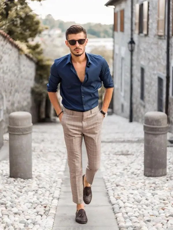 Blue Pants Matching Shirt Ideas Men  Blue Pant Outfit Ideas  by Look  Stylish  YouTube