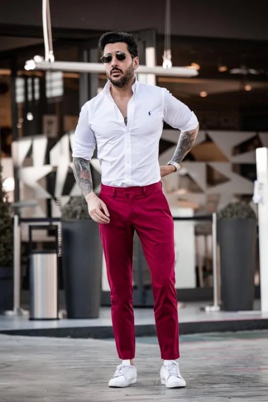 White Pants Outfits For Men (1200+ ideas & outfits) | Lookastic
