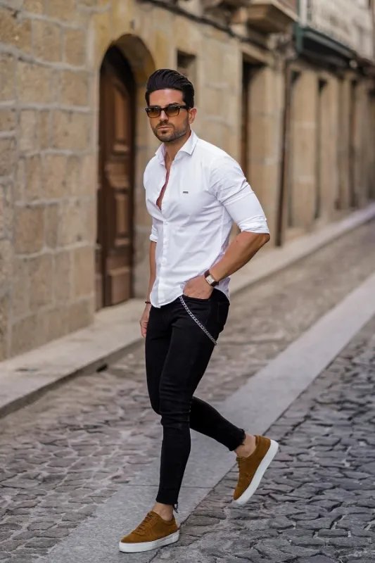 15 Best White Shirt Pant Combination for Men 2023 Updated