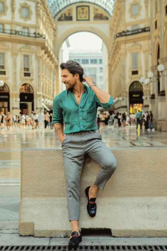 15 Best Green Shirt Matching Pants Ideas | Green Shirt Outfit Men. -  TiptopGents