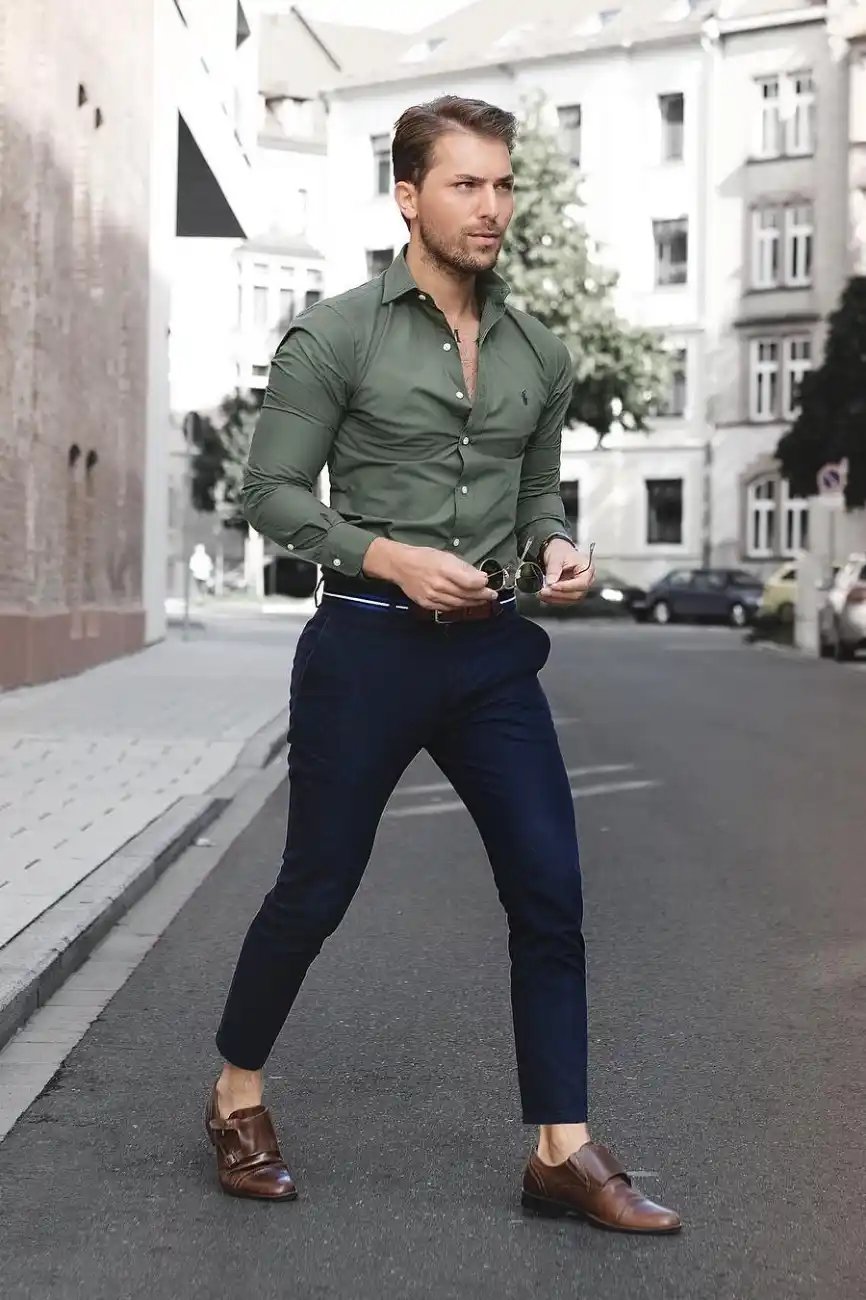 Best Matching Pant Shirt Ideas  GreenBlue Pant Color Combinations For  Men  by Look Stylish  YouTube