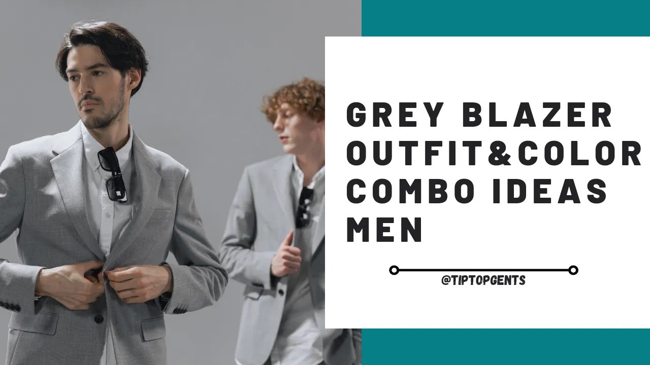 Men's grey blazer on sale outfit