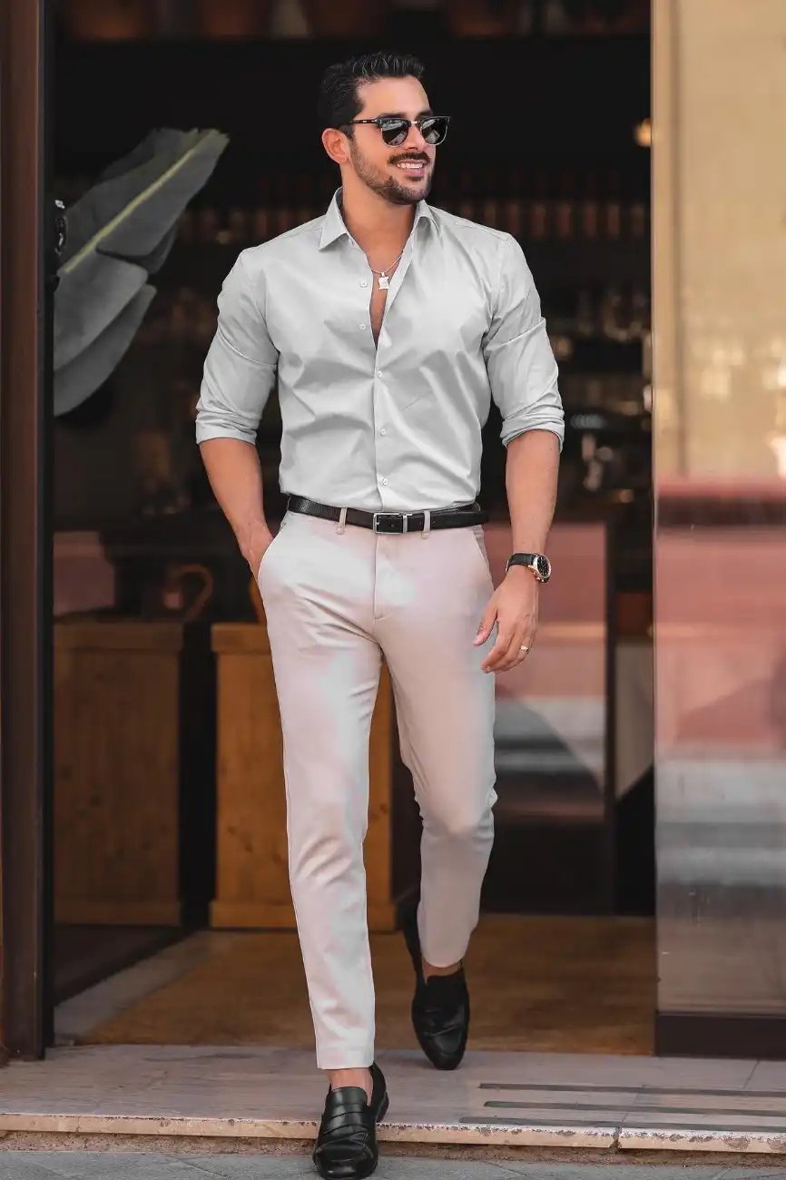 Gray Pant With Navy Blue Shirt Ideas For Men  Matching Pant Shirt  by  Look Stylish  YouTube