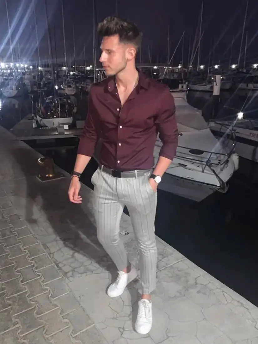 What Color Shirt Goes With Maroon Pants? (Pics) • Ready Sleek