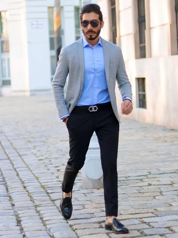 Blue Blazer with Black Pants Outfits For Men 206 ideas  outfits   Lookastic