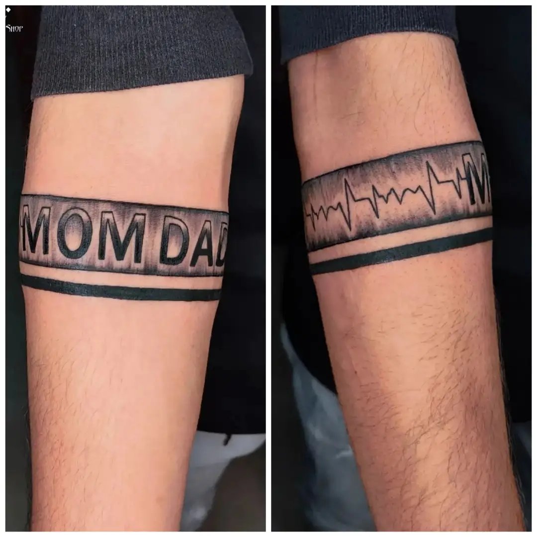 Mom Dad Arm Band Tattoo  By Unique think tattoo  Facebook