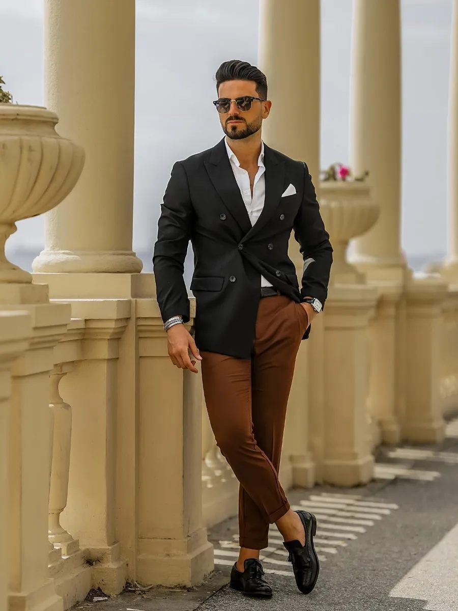 What color blazer would go with a white shirt and black trousers? - Quora