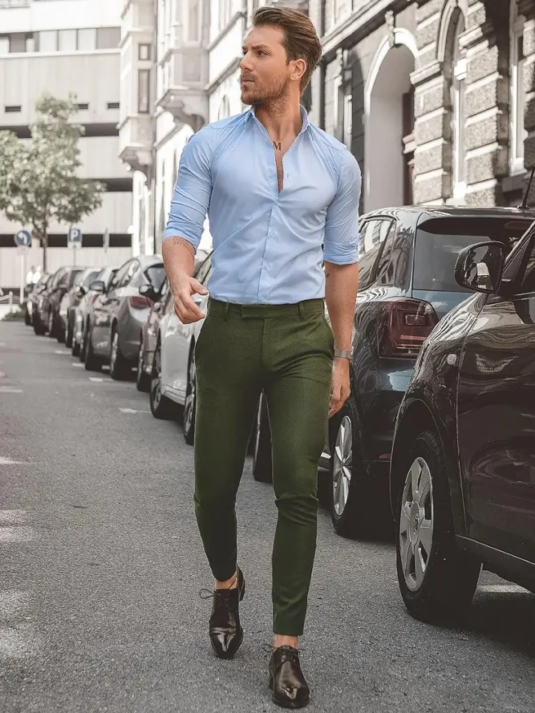 Green Pants Matching Shirt Ideas | Green Pant Combination Shirts ...