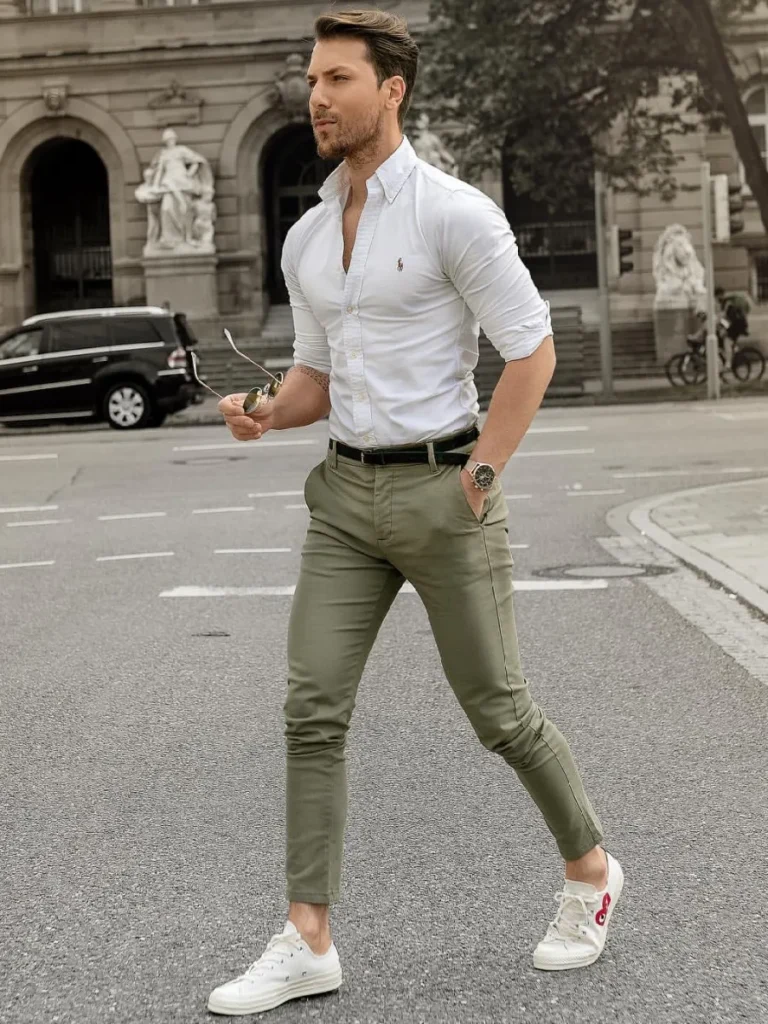 Formy Granite Green Luxury Formal Satin Cotton Shirt For Men's – The Foomer