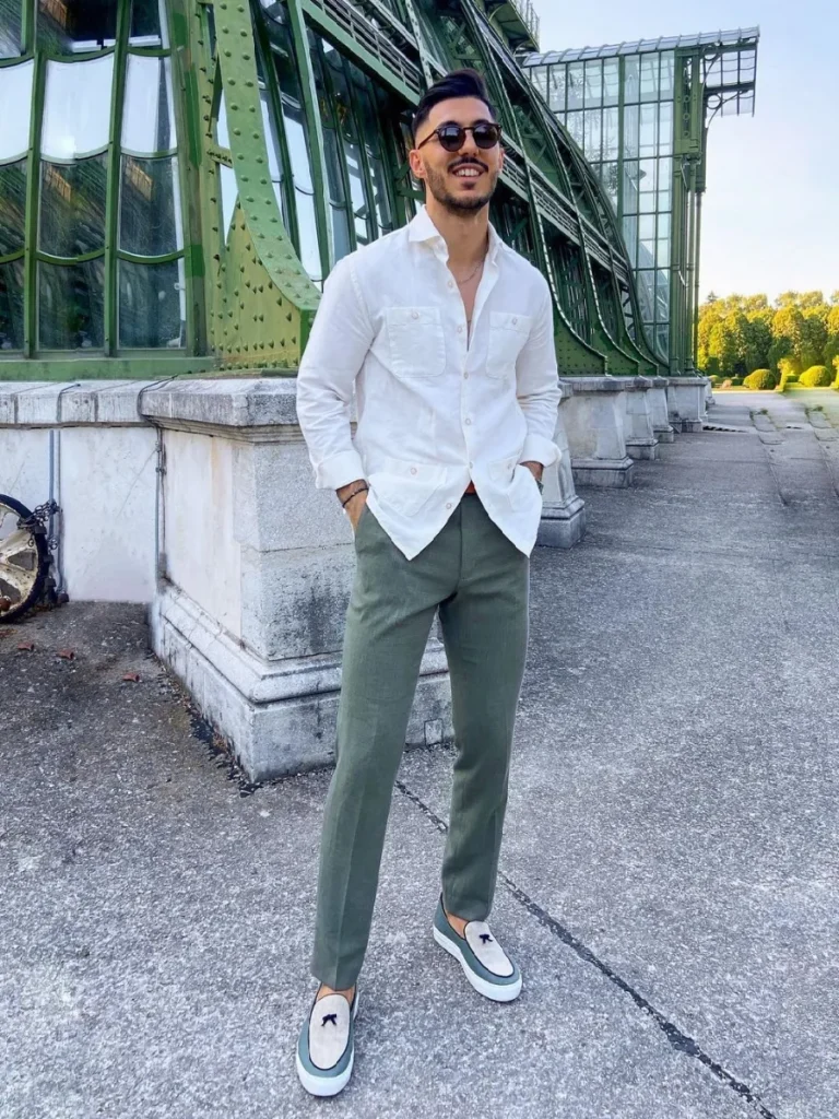 12 Ideas on How to Style Green Pants Without Looking Like a Novice 2023 |  FashionBeans