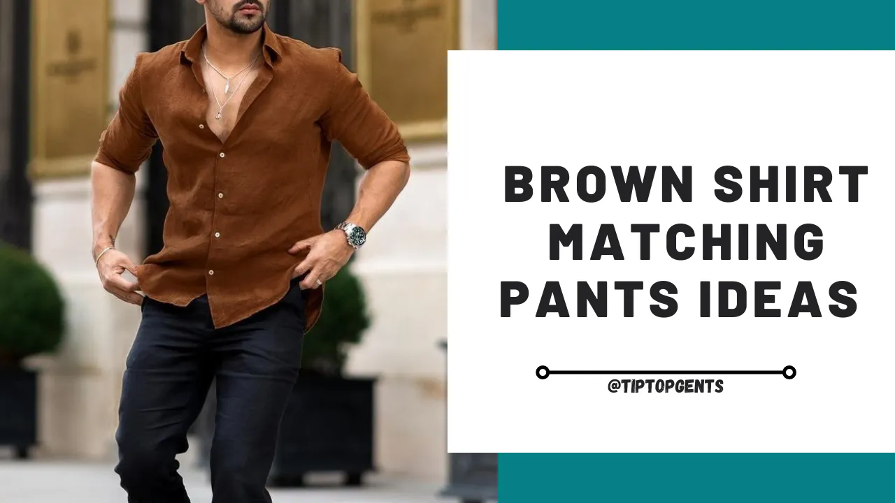 What to wear with dark brown pants male  Buy and Slay