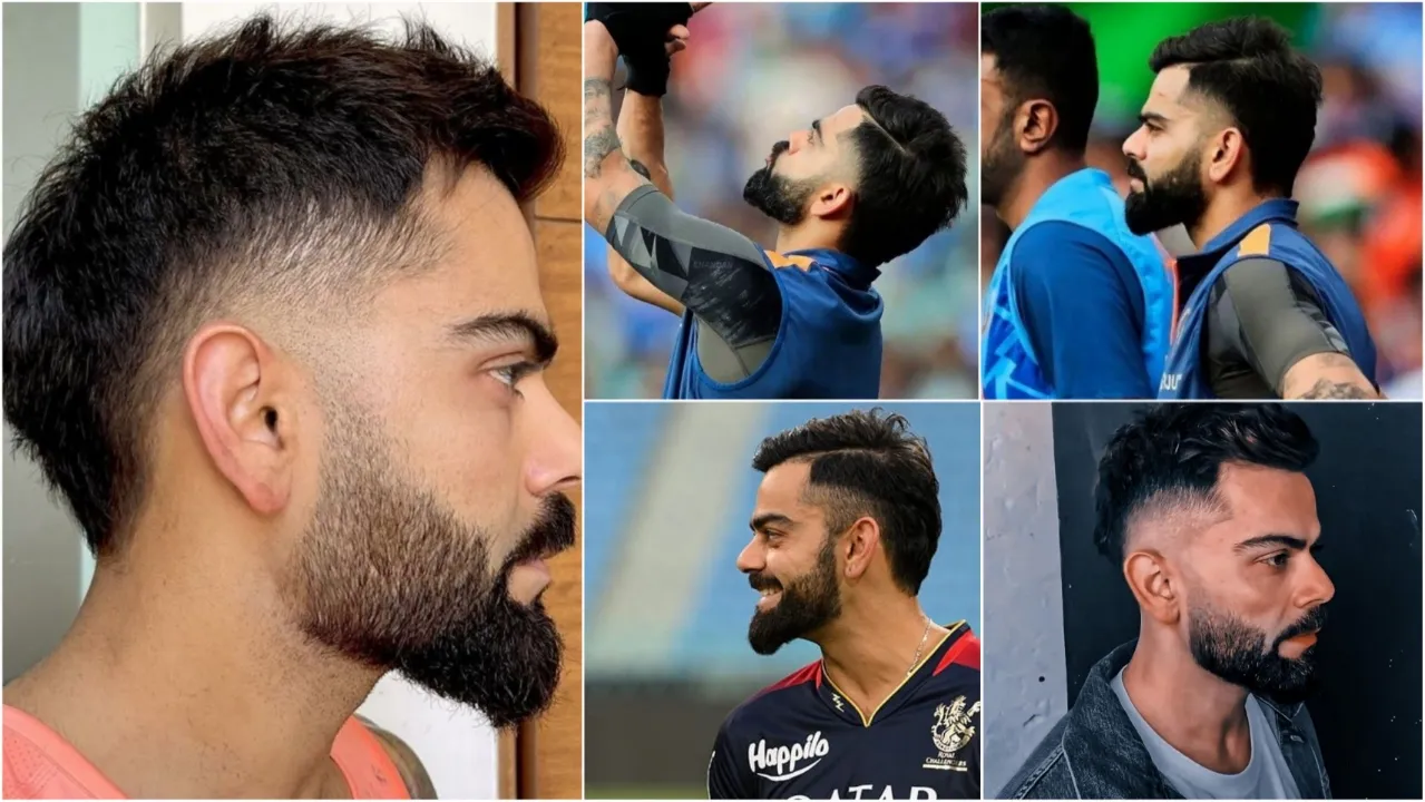India vs Australia Virat Kohlis fan sports unique hairstyle at Wankhede   Cricket  Hindustan Times