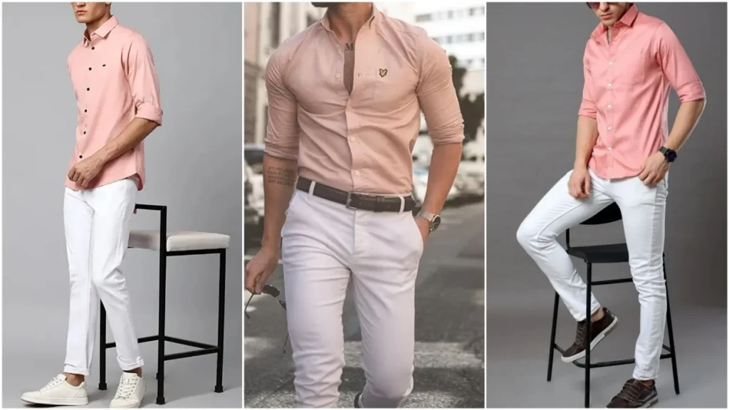 What Color Pants go With Peach shirt? | Peach Shirt Matching Pant ...