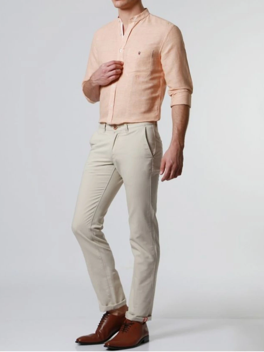 What Color Pants go With Peach shirt? | Peach Shirt Matching Pant ...